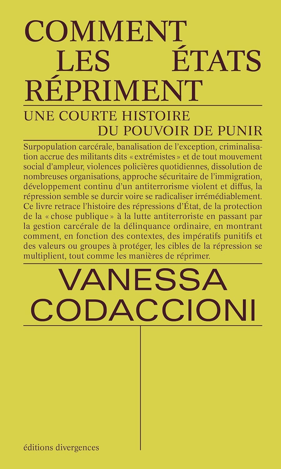 Couverture de Comment les Etats répriment