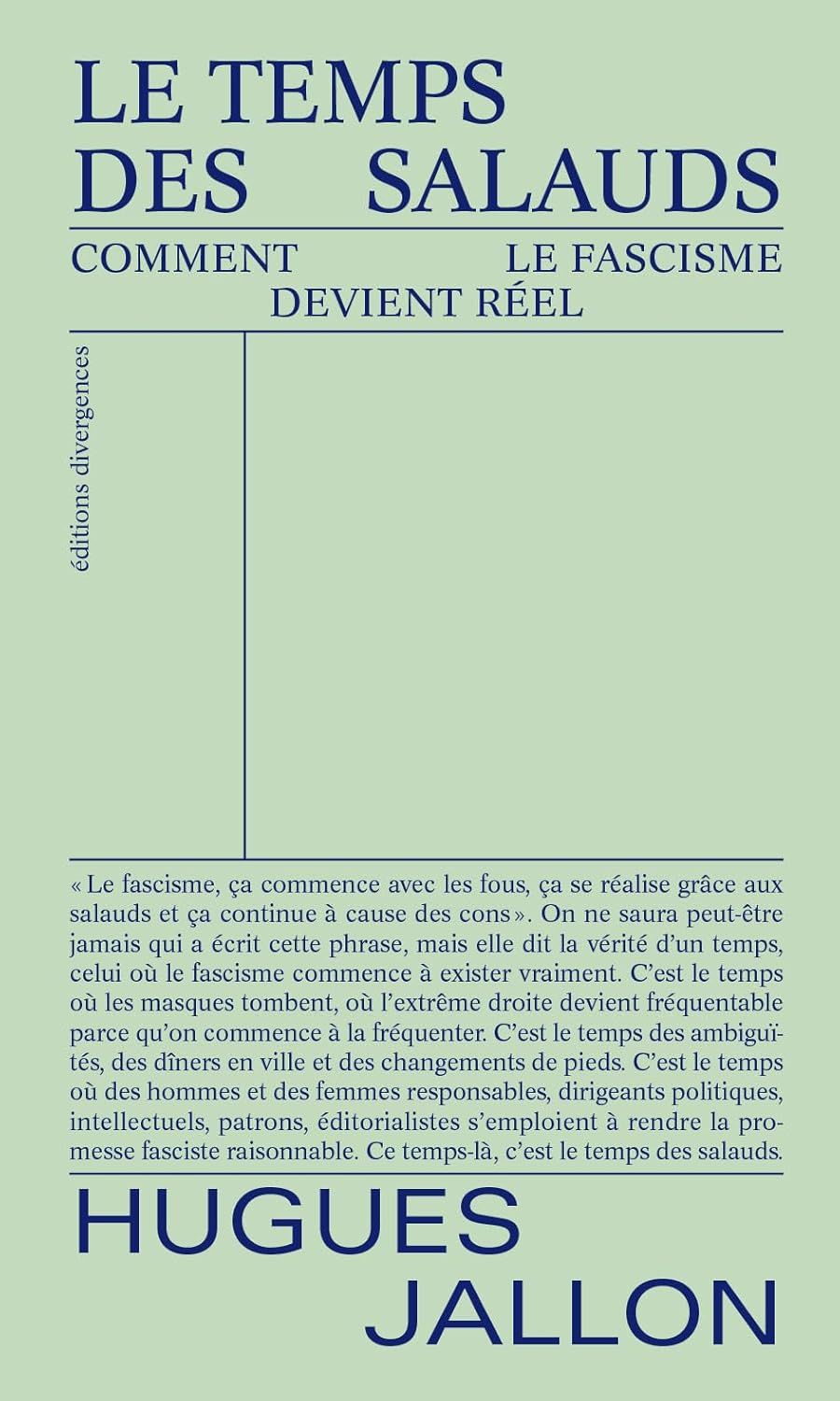 Couverture de Le temps des salauds
